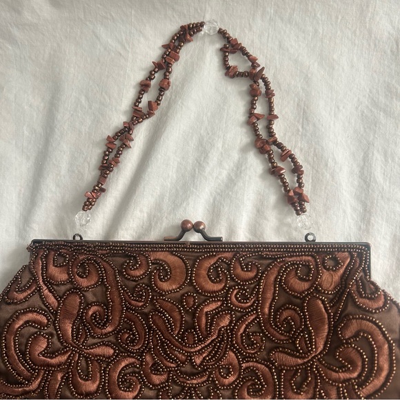 Vintage Carlo Fellini | 1990s Beaded Clutch/ Purse | RARE - Picture 7 of 12